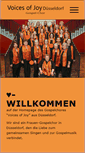 Mobile Screenshot of gospelchor-duesseldorf.de